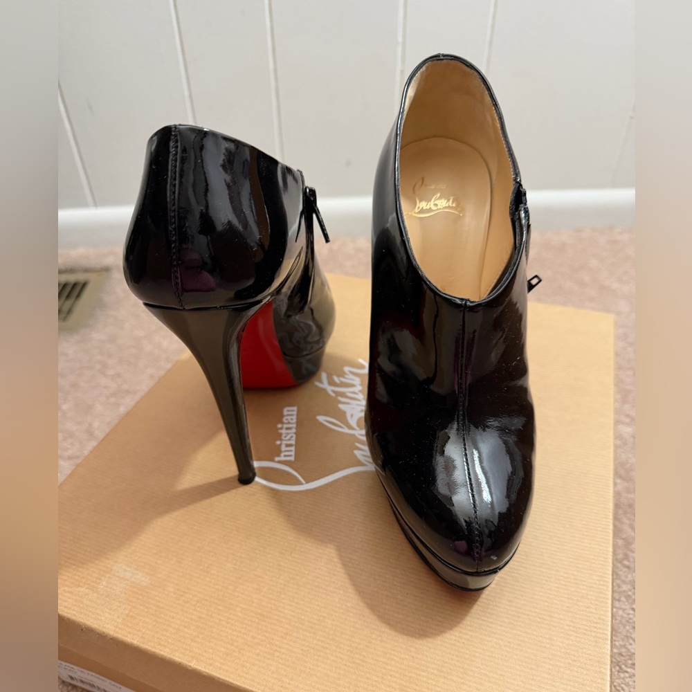 Christian Louboutin Black Patent Leather Heels